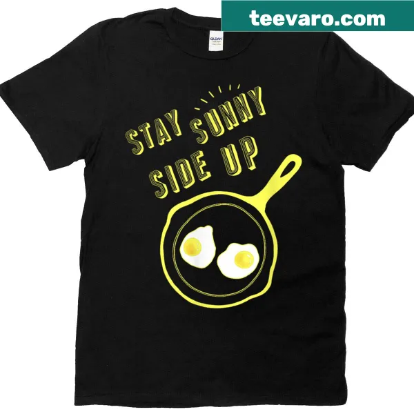 Funny egg breakfast graphic t-shirt with sunshine message