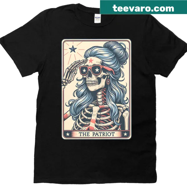 Patriotic t-shirt with tarot card design for July 4th