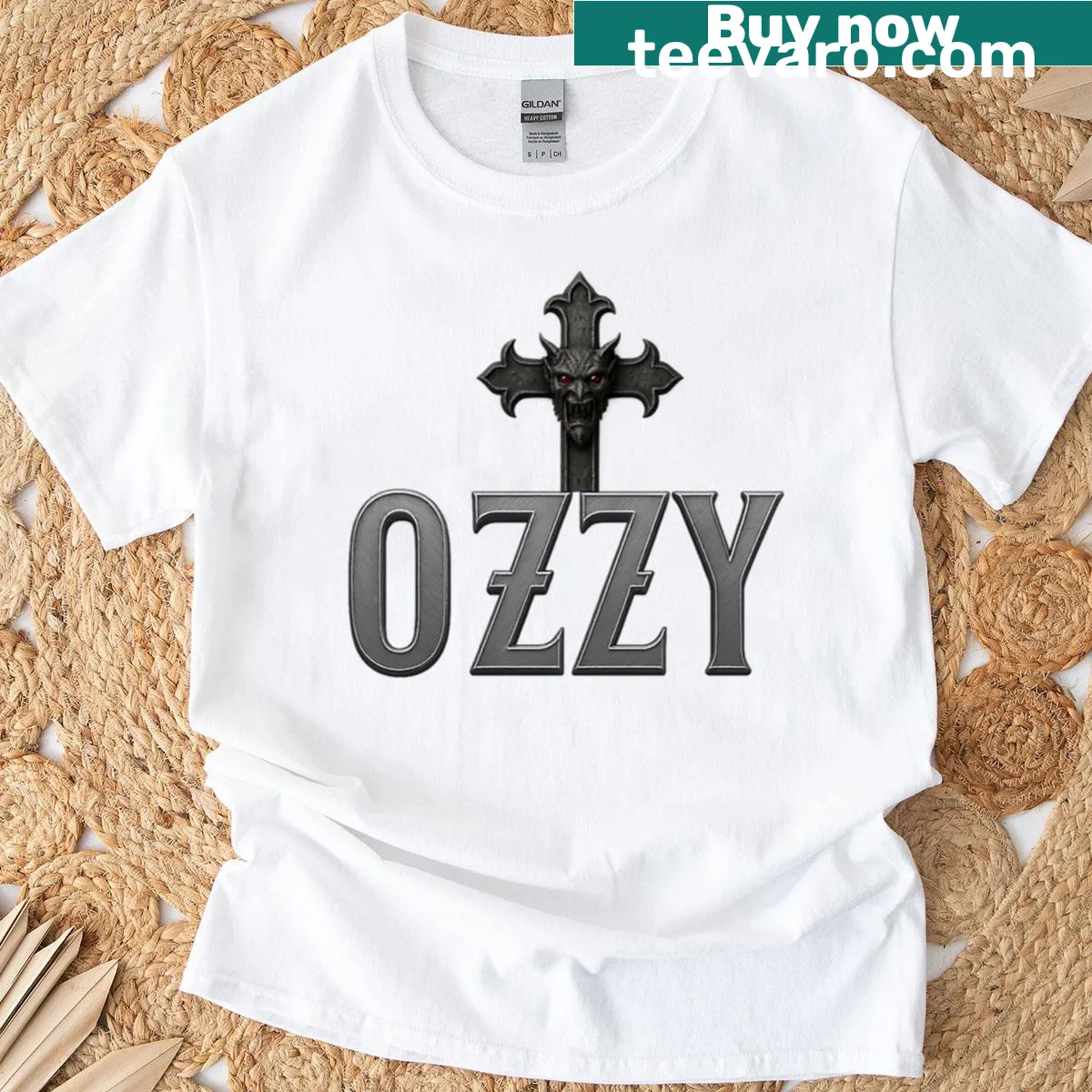 Mythical figure T-shirt featuring The Prince Of Darkness — on a men's t-shirt