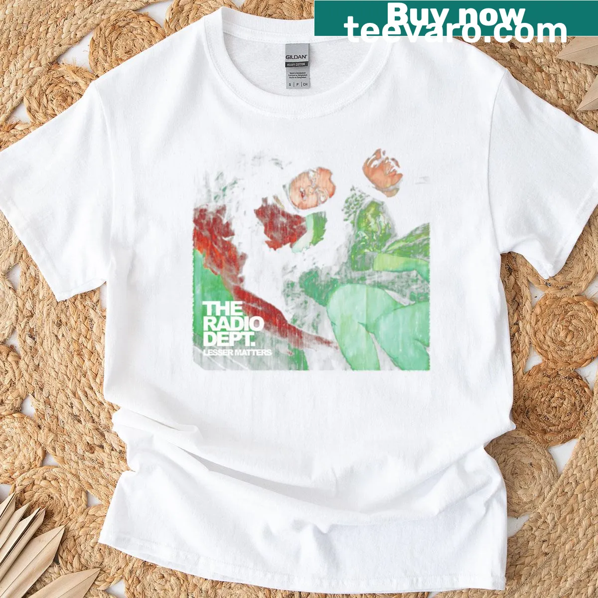 Vintage-style T-shirt featuring The Radio Dept graphic — on a men's t-shirt