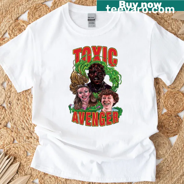 Graphic t-shirt featuring The Toxic Avenger character