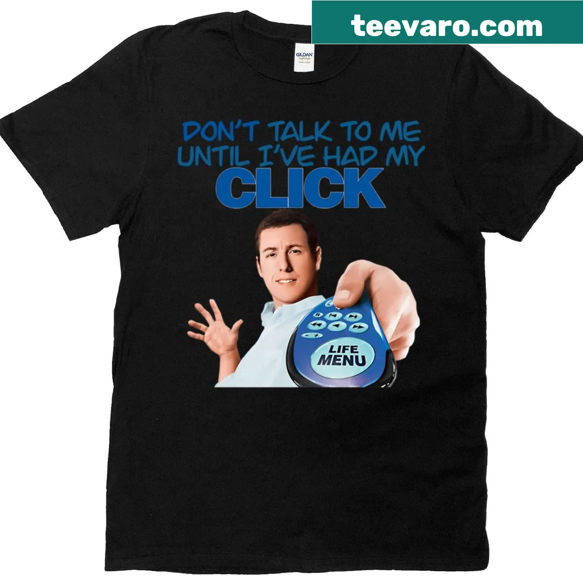 Vintage T-shirt celebrating 90s comedy movies with playful illustrations. — on a men's t-shirt