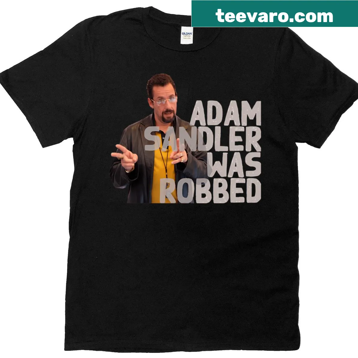 Nostalgic 90s comedy movie graphic on T-shirt — on a men's t-shirt