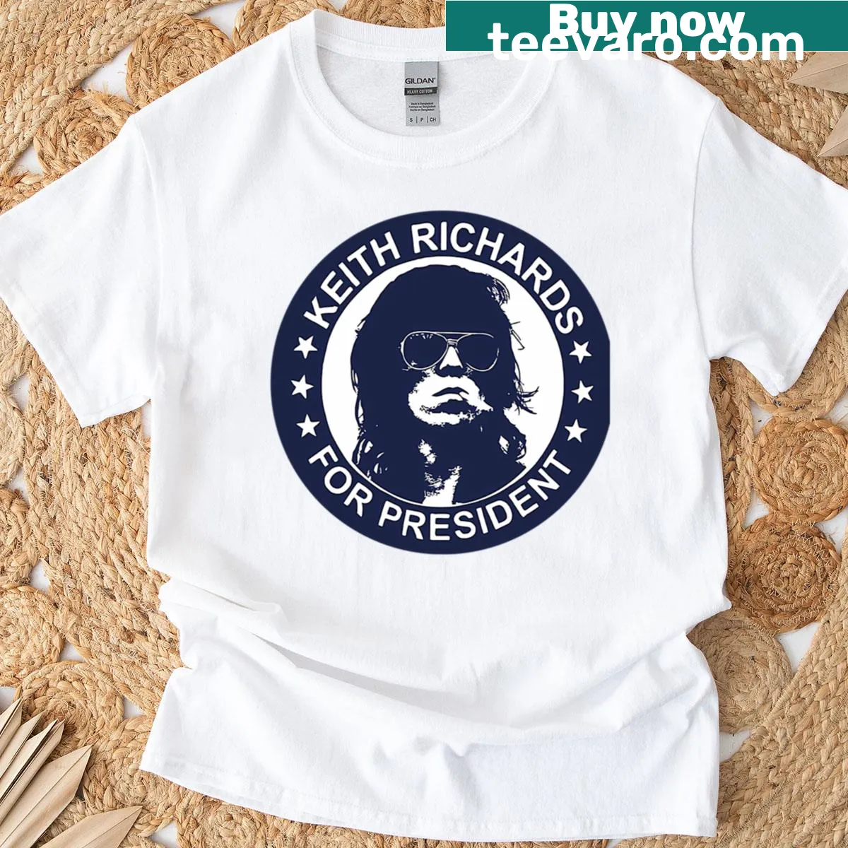 Vintage T-shirt featuring Hackney Diamonds tour design — on a men's t-shirt