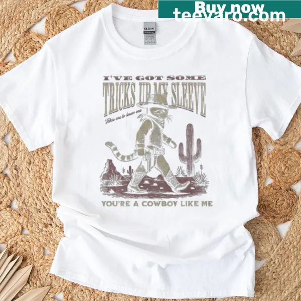 Retro-inspired cowboy-themed shirt with friendly message