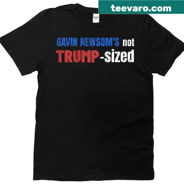 Anti Gavin Newsom graphic on a baseball tee