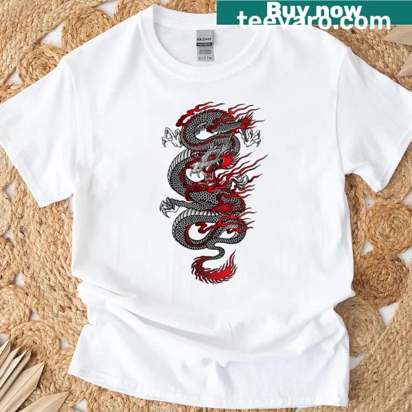 Cartoon Asian dragon design for fantasy lovers