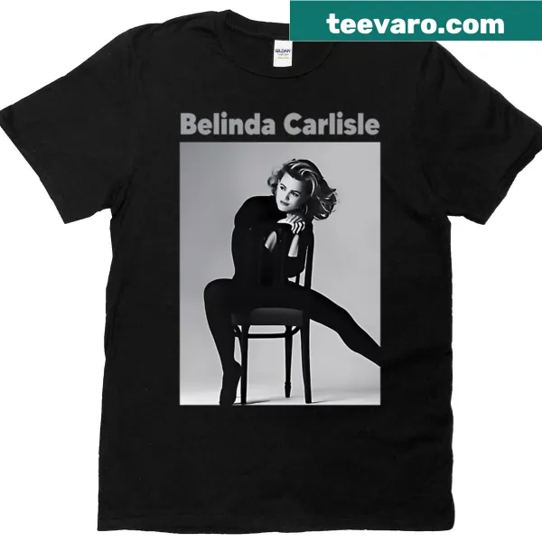 T-shirt featuring a nostalgic design celebrating Belinda Carlisle's music