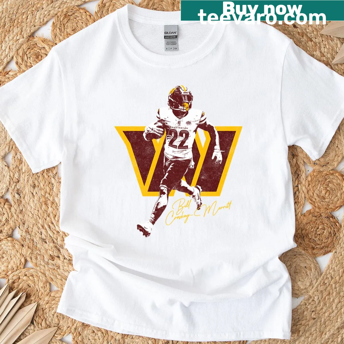 Fun shirt with Bill Croskey Merritt graphic — on a men's t-shirt