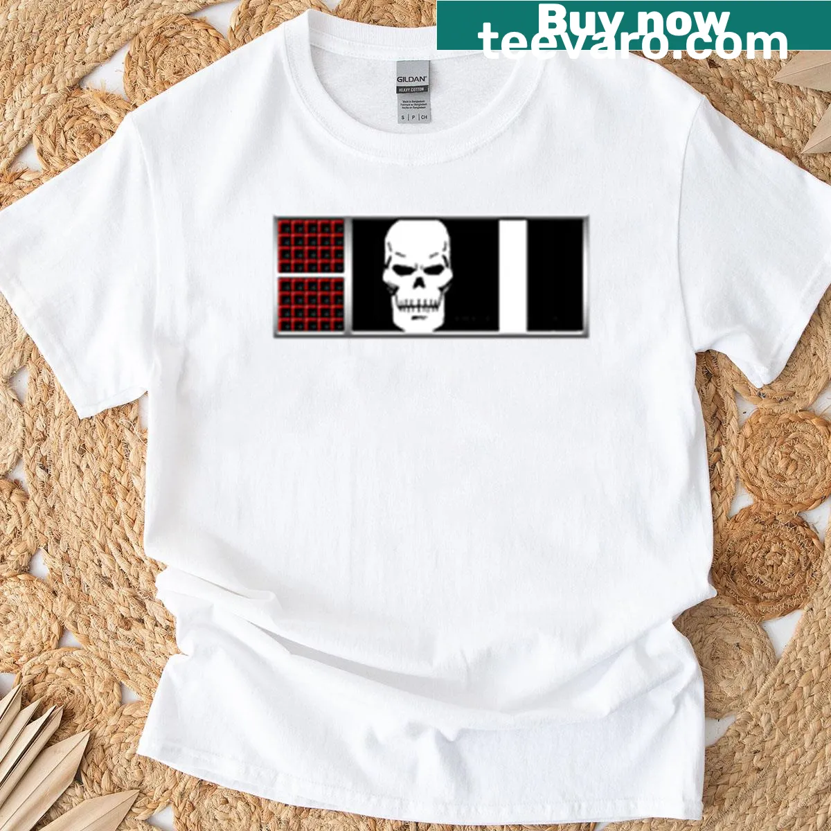 Futuristic biochip graphic T-shirt for tech enthusiasts — on a men's t-shirt