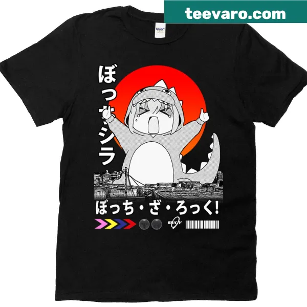 Playful Bocchi Kaiju graphic t-shirt