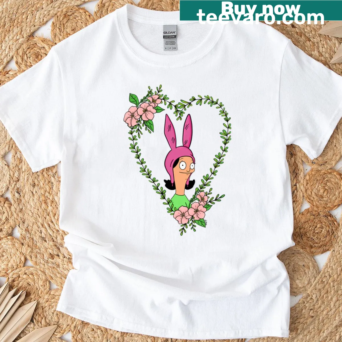 Vintage distressed t-shirt with Burger Family cartoon graphic — on a men's t-shirt