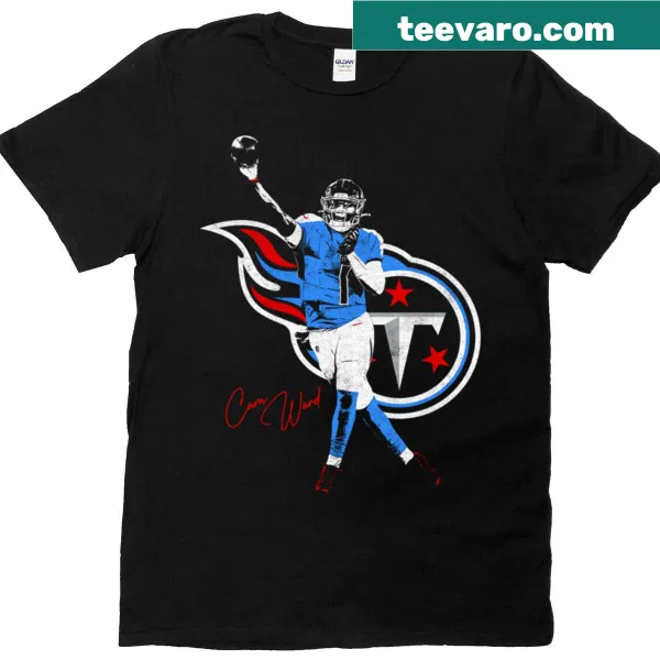 Tribute T-shirt featuring Cam Ward, the hockey goaltender.