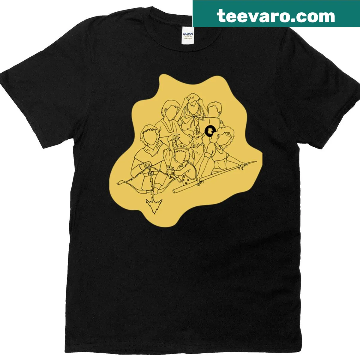 Premium T-shirt featuring a playful cartoon dragon design — on a men's t-shirt
