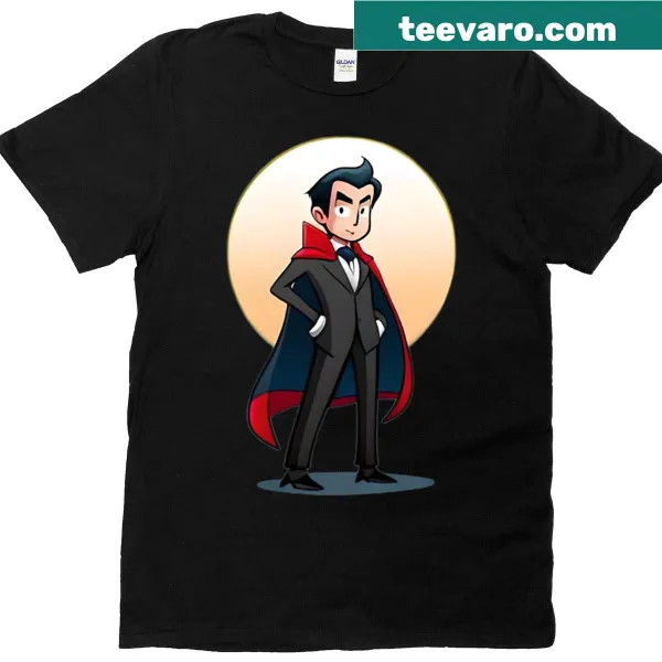 Stylized character graphic T-shirt