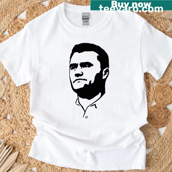 Tribute T-shirt featuring bold text for Charlie Kirk