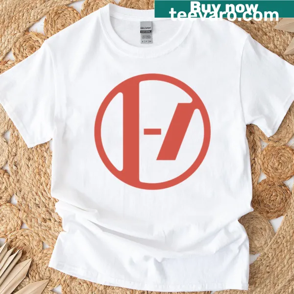 Minimalist circle icon logo on a stylish t-shirt.