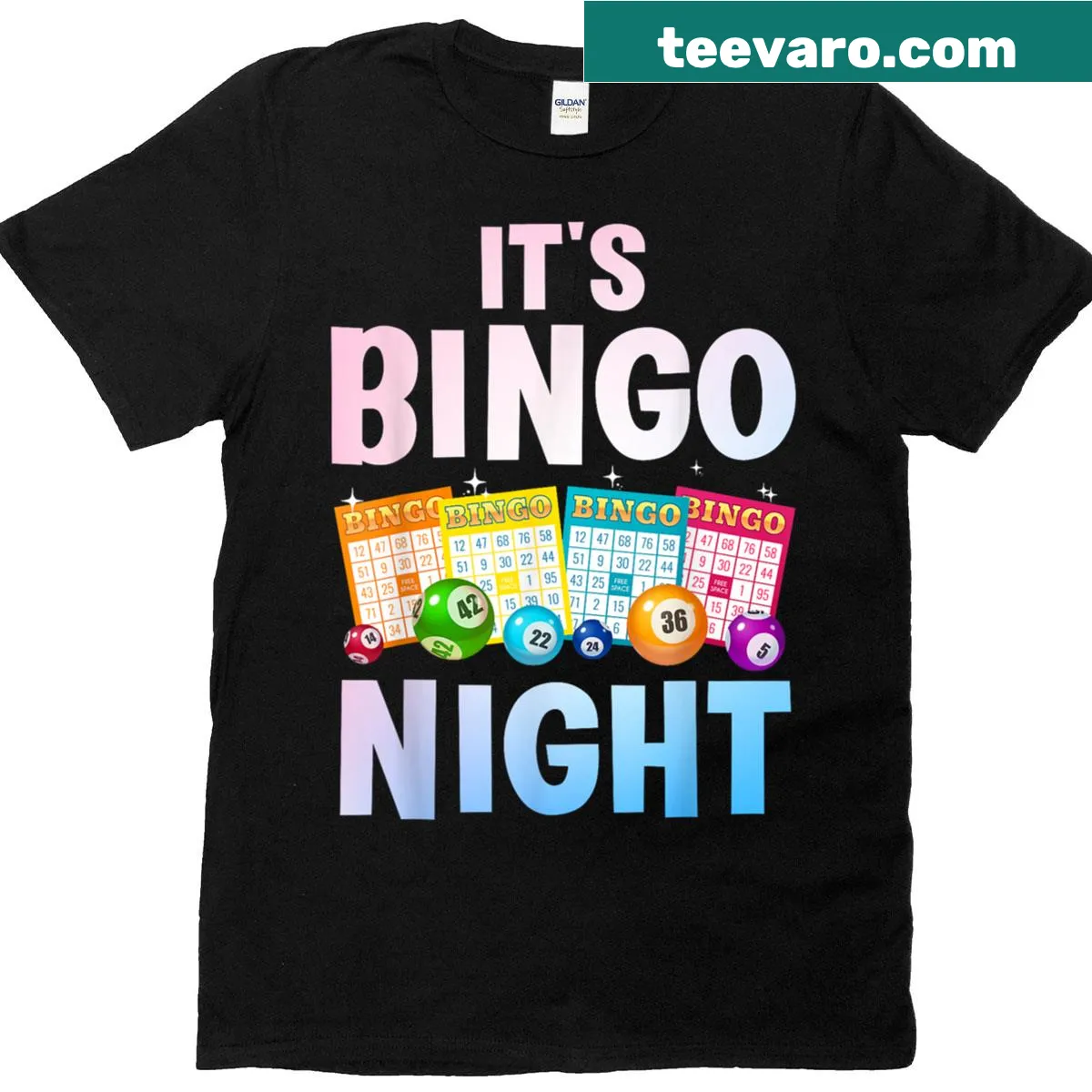 Bingo-themed T-shirt for bingo lovers and players — on a men's t-shirt
