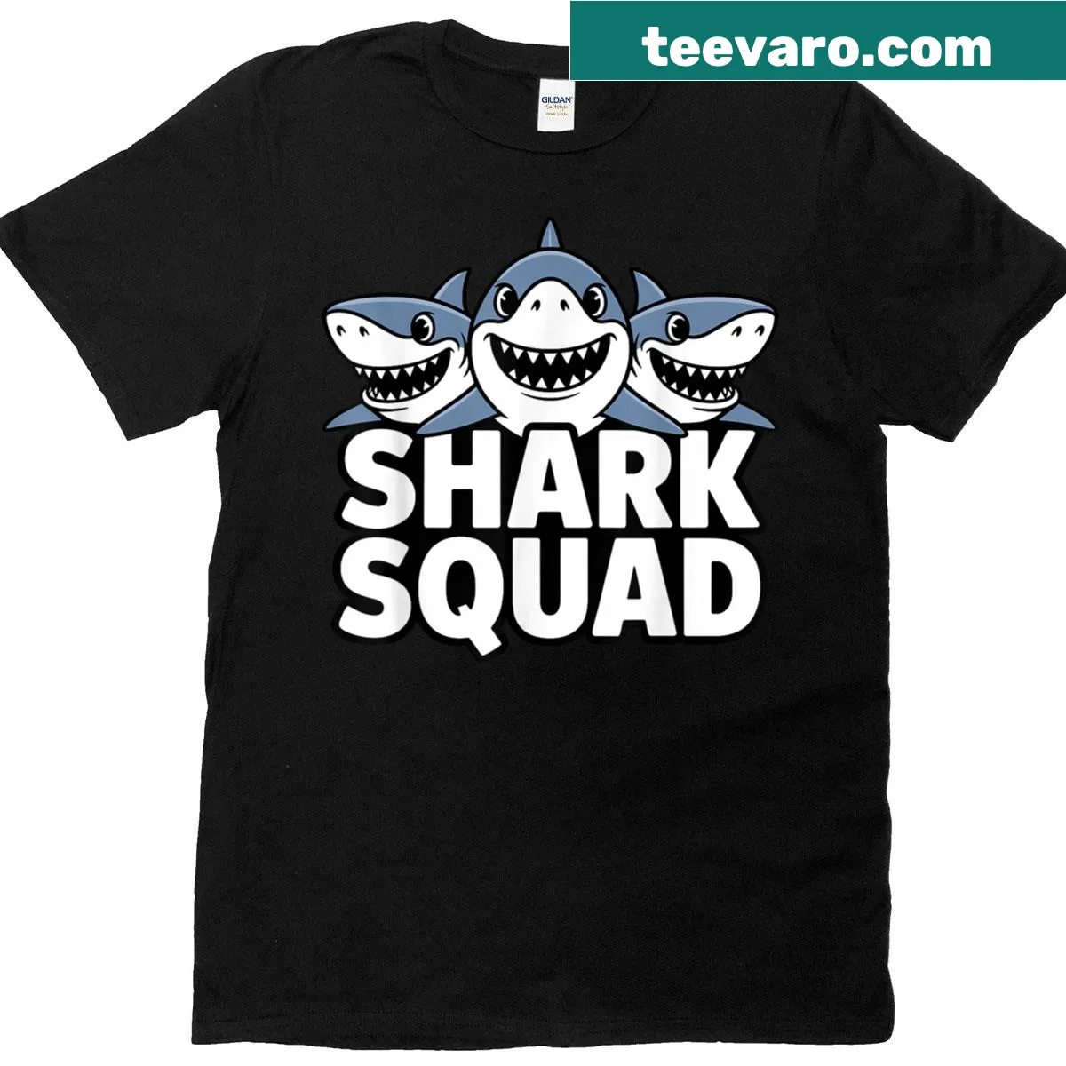 Fun shark-themed t-shirt designed for shark fans and lovers. — on a men's t-shirt