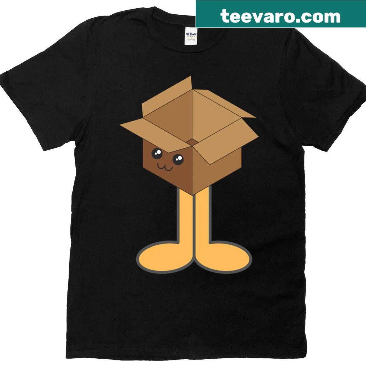 Playful cartoon character graphic T-shirt for creative individuals — on a men's t-shirt