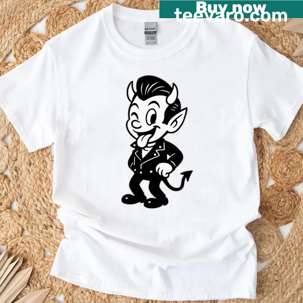 Cartoon devil graphic with 'Daddy-o' text