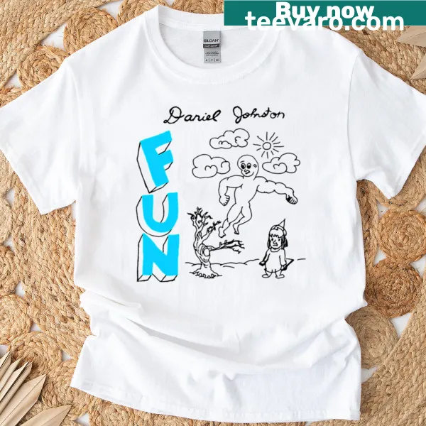 Vintage-style Daniel Johnston artwork featured on T-shirt