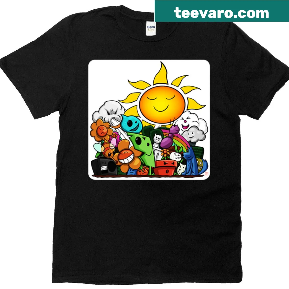 Abstract doodle design on T-shirt — on a men's t-shirt
