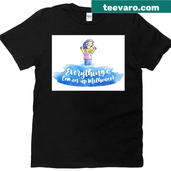 Milhouse-themed T-shirt with a playful quote