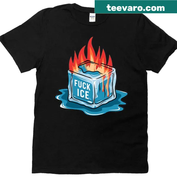 Bold graphic t-shirt featuring the phrase 'Fuck Ice'