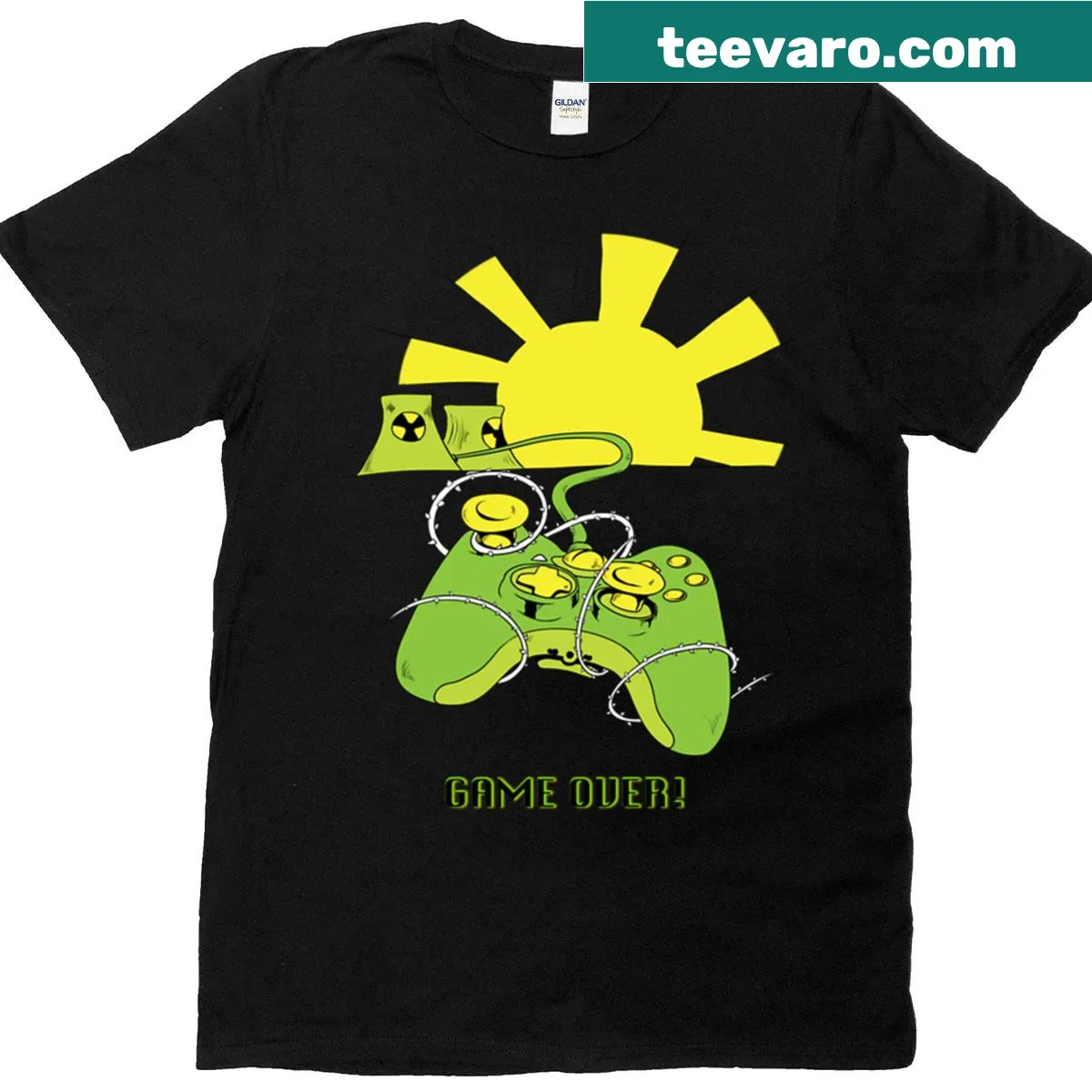 T-shirt featuring a bold 'Game Over' graphic for gamers. — on a men's t-shirt