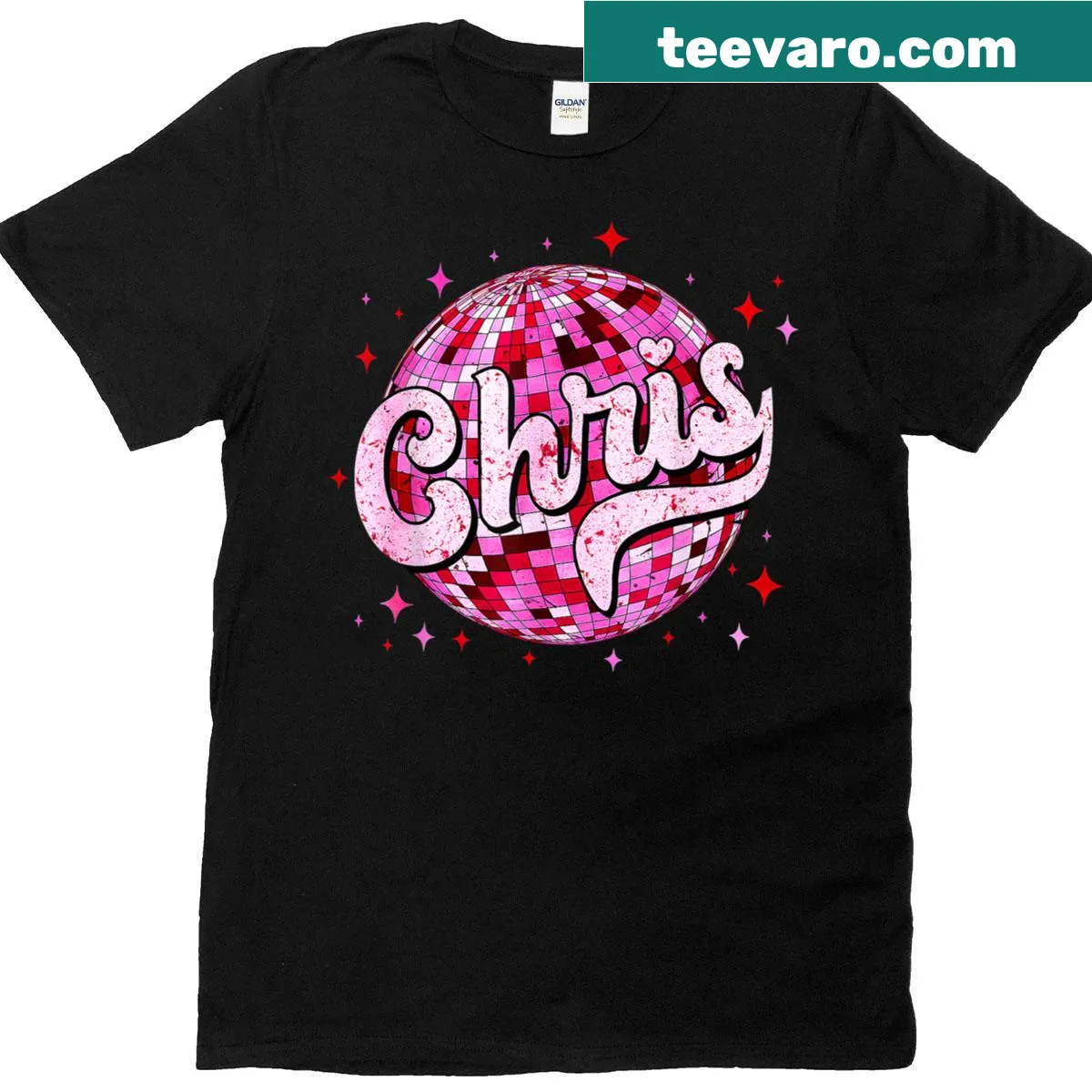 Personalized T-shirt for Chris featuring a humorous meme design — on a men's t-shirt