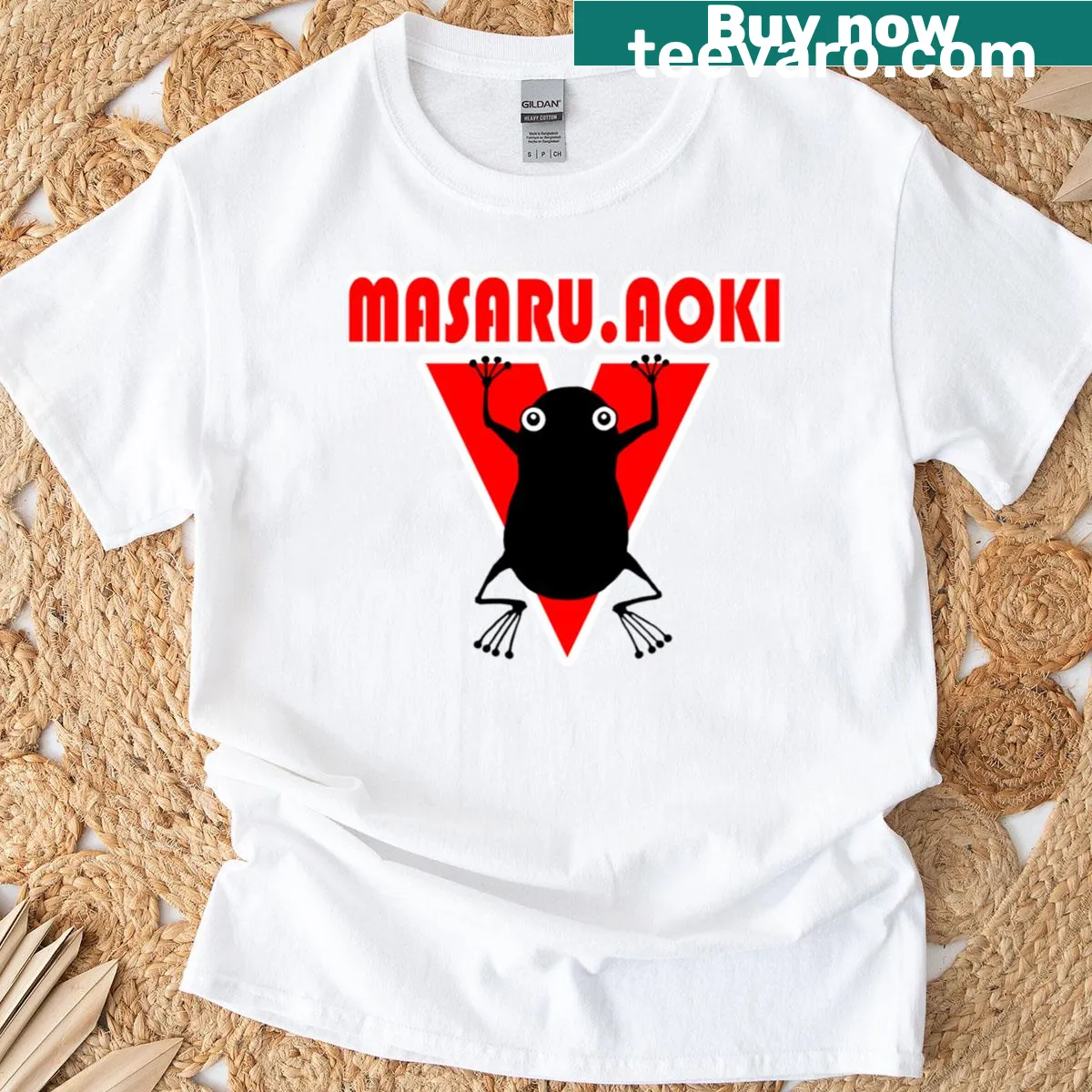 Hajime No Ippo inspired Aoki T-shirt with cartoon design — on a men's t-shirt
