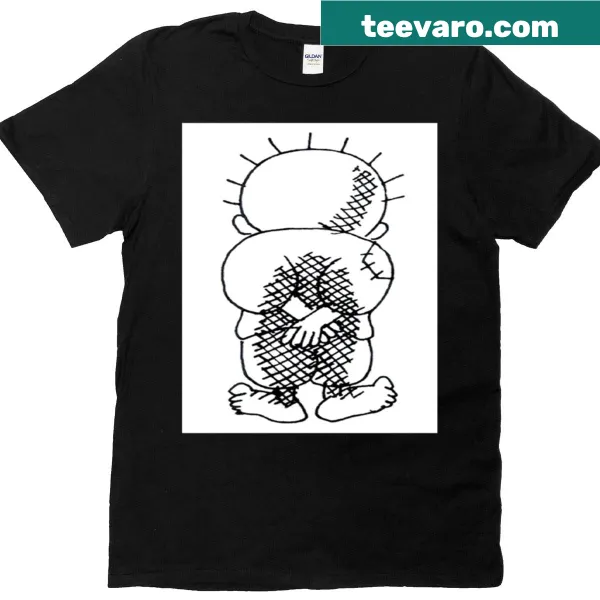Hanzala cartoon character graphic on a t-shirt