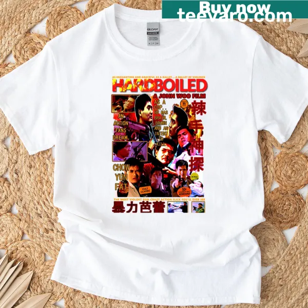Vintage-style T-shirt inspired by Hard Boiled film
