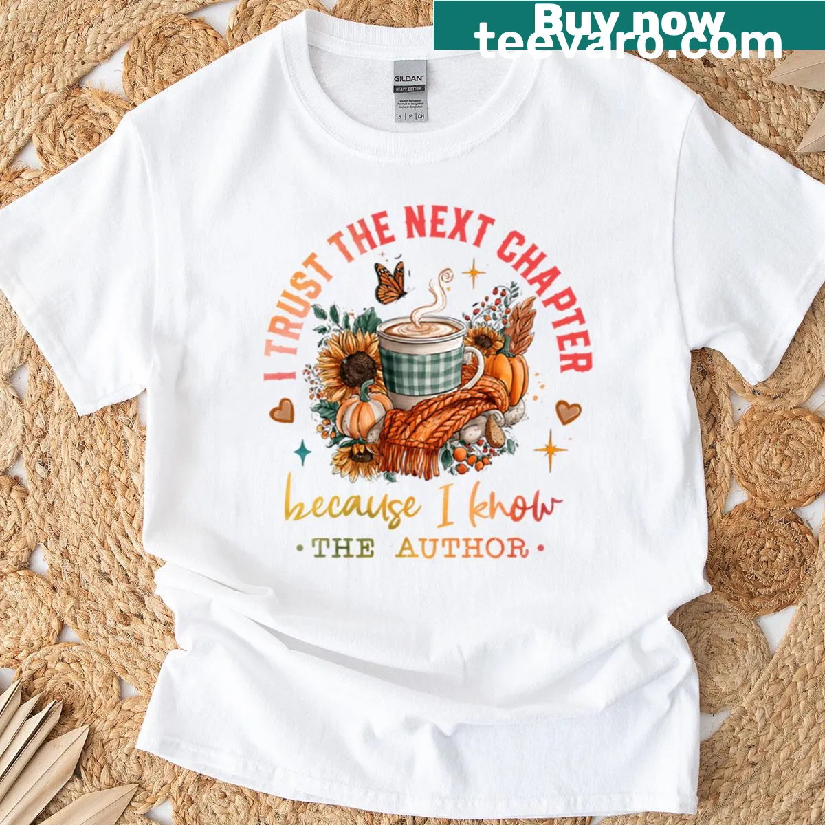 Inspirational faith-themed t-shirt promoting trust in life's journey — on a men's t-shirt
