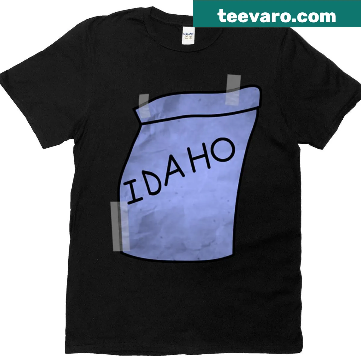 Ralph Wiggum inspired 'I'm Idaho' text T-shirt — on a men's t-shirt