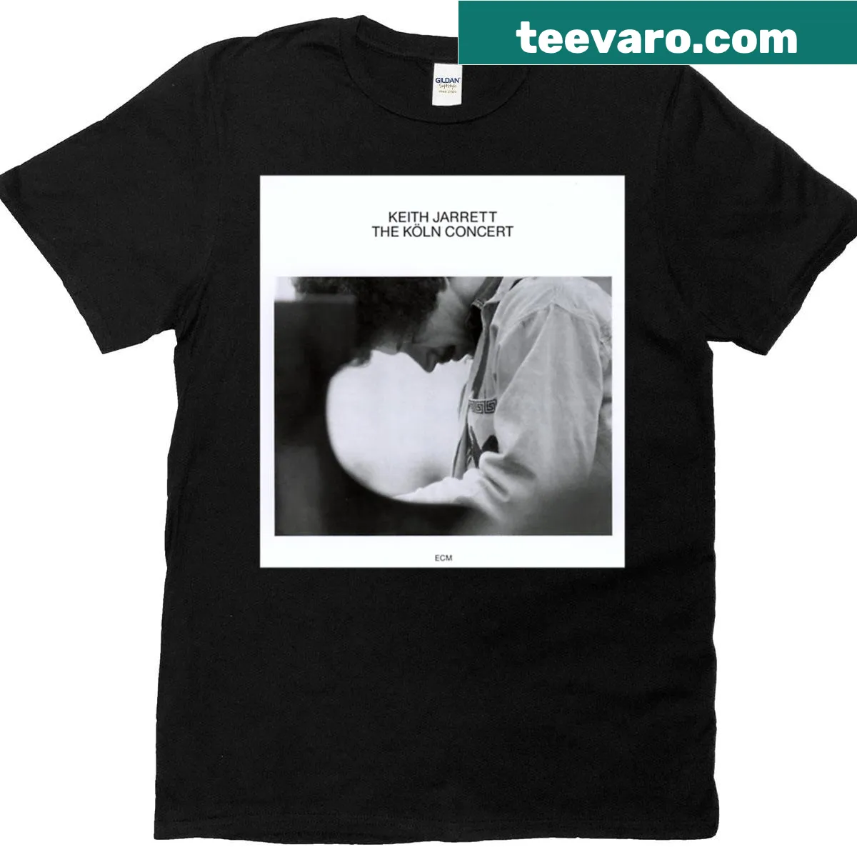 Keith Jarrett Kln Concert graphic T-shirt design — on a men's t-shirt