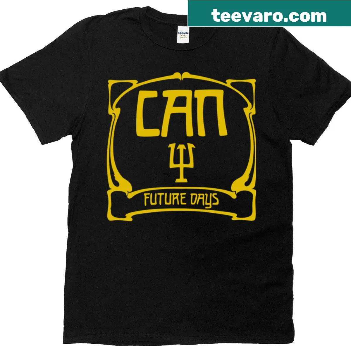 Krautrock Future Logo T-shirt with a unique design — on a men's t-shirt