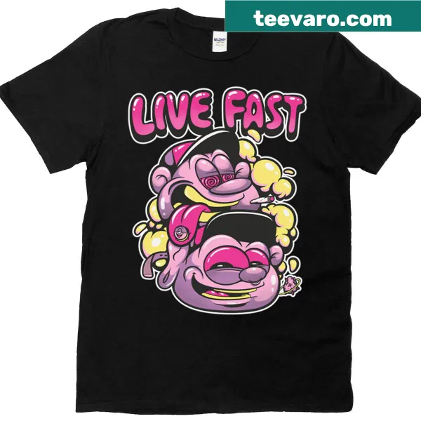 Bold t-shirt with the phrase 'Life Fast'