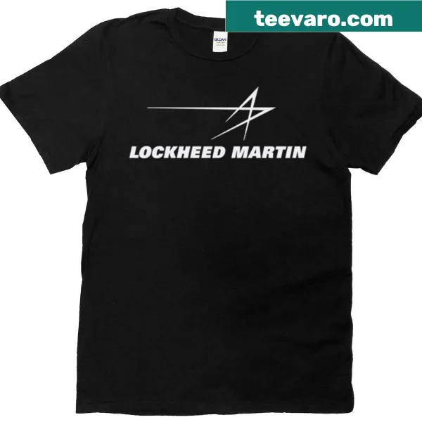 Lockheed Martin logo design on a minimalist shirt