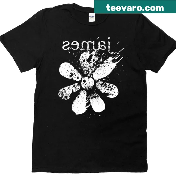 Whimsical T-shirt featuring a character named James