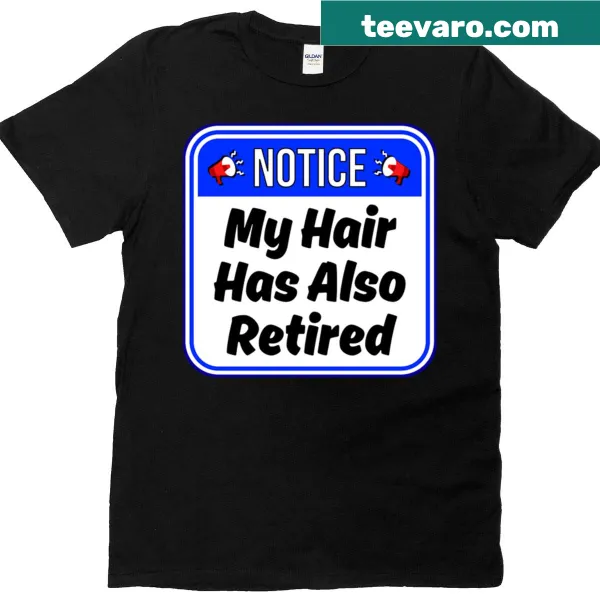 Funny bald warning sign t-shirt with humorous text