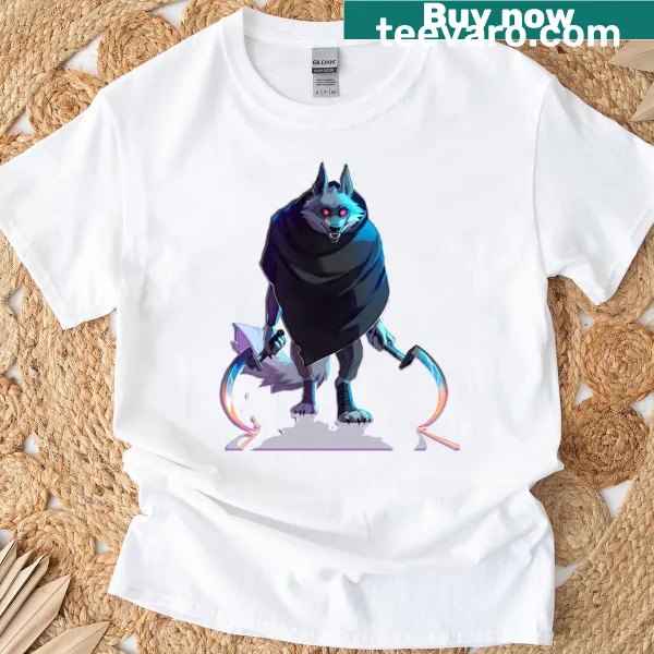 Illustration of the Wolf from Puss In Boots on a T-shirt