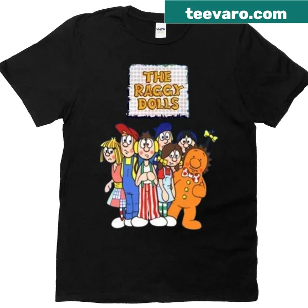 Raggy Dolls themed t-shirt featuring beloved characters.