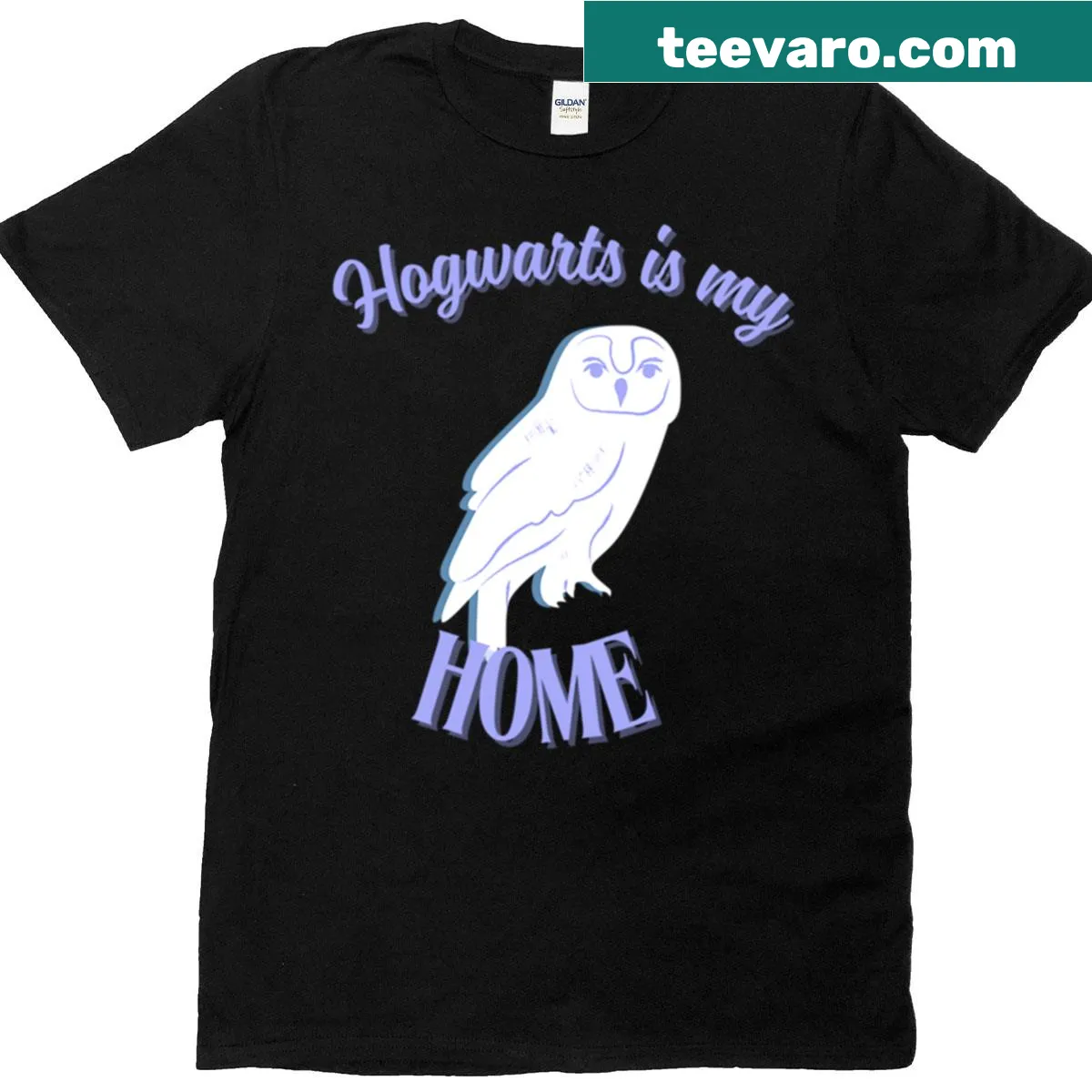 Distressed Ravenclaw emblem graphic on a t-shirt — on a men's t-shirt