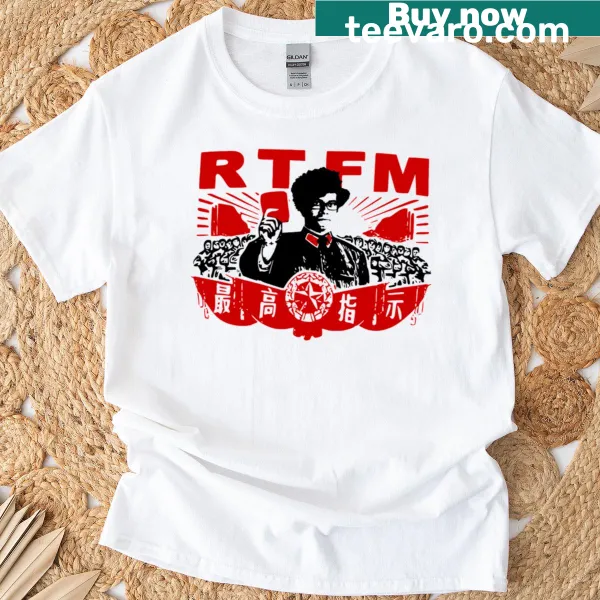 Tech-themed Rtfm - Moss t-shirt with clever design