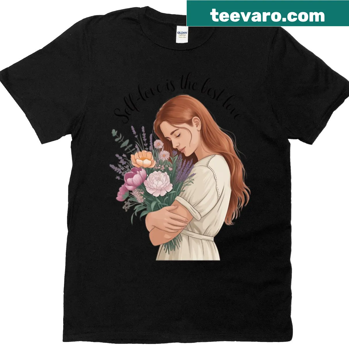 Inspirational quote shirt promoting self-love — on a men's t-shirt