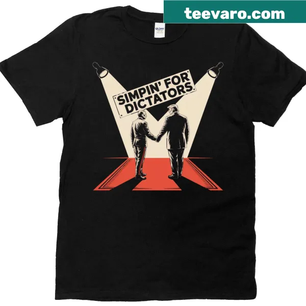 Edgy t-shirt with 'Simpin For Dictators' graphic