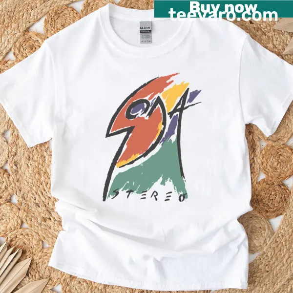 Cartoon soda can illustration on a humorous t-shirt
