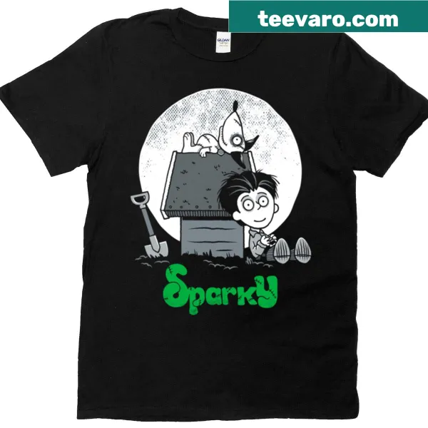 Vintage cartoon goth character on Sparky t-shirt